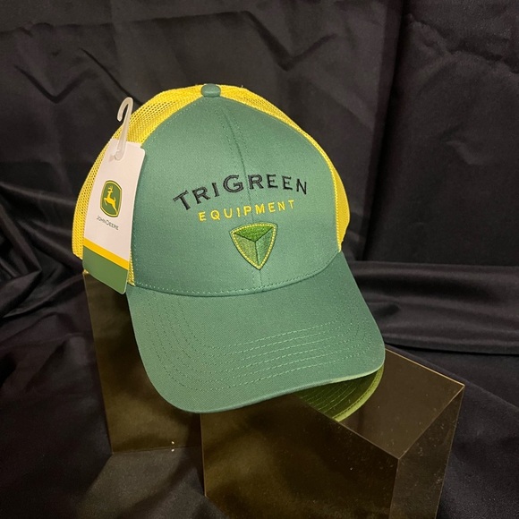John Deere TriGreen Equipment Green and Yellow Cap NWT - Picture 2 of 9